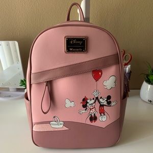 Pink Minnie & Mickey Loungefly backpack!